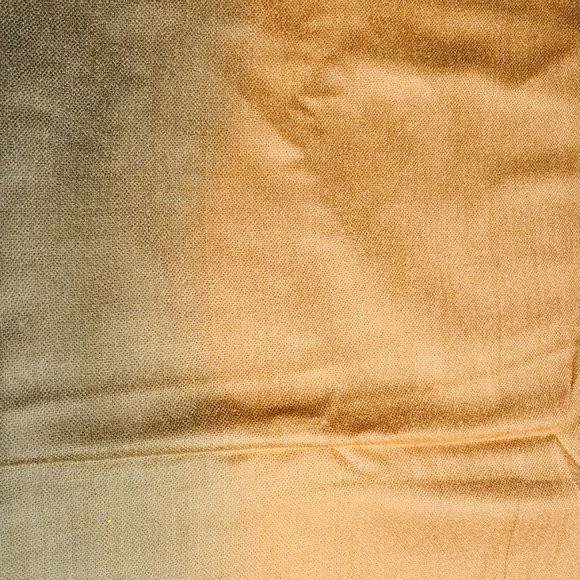 Silk & Pashmina Scarf – Golden Olive Elegance - Picture 6 of 7